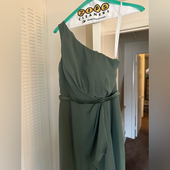 Azazie size 2 dress in eucalyptus green. - Picture 2 of 5